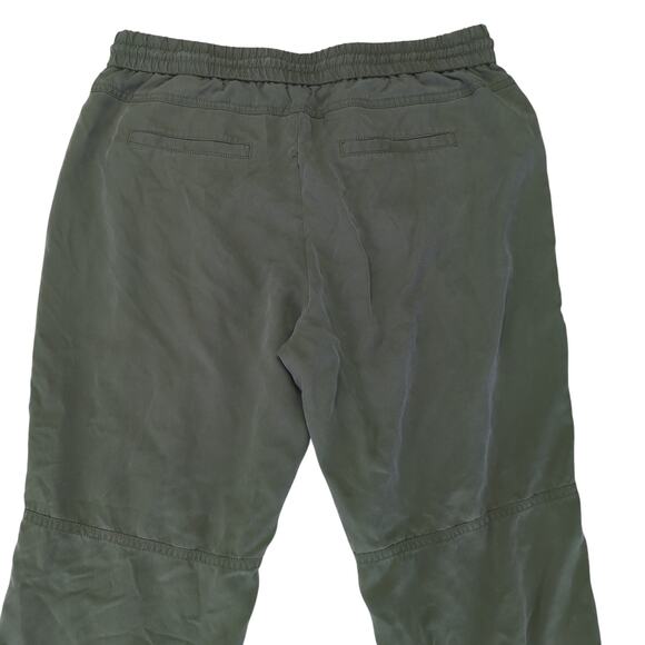 Banana Republic Tencel Utility Jogger Pant Military Green 425647 Women's Medium - Picture 5 of 9